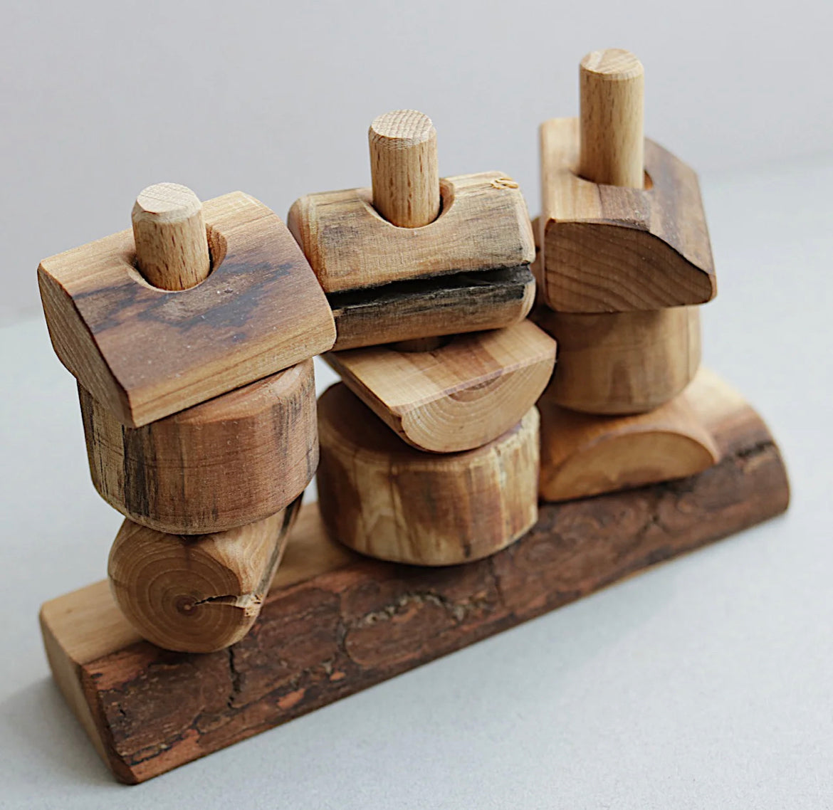 Tree Blocks Lacing toy