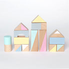 Wooden building blocks - Summer colours - Happy Little Folks