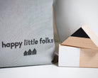 Wooden building blocks - Monochrome - Happy Little Folks