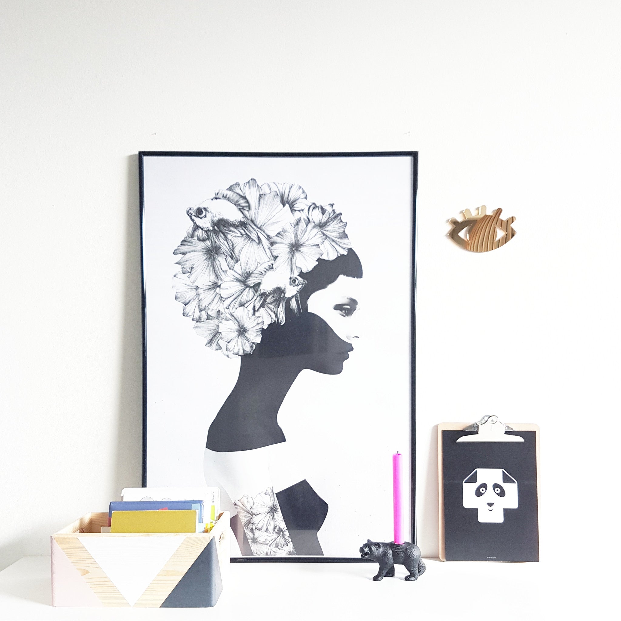 Geometric wooden box with handles - Happy Little Folks