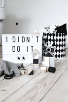 Wooden building blocks - Monochrome - Happy Little Folks