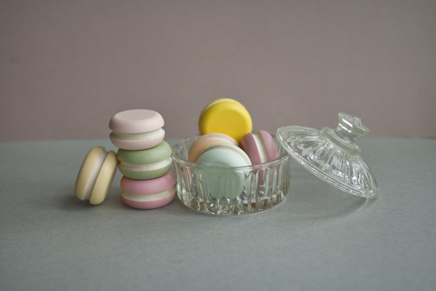 Wooden Macarons - Happy Little Folks