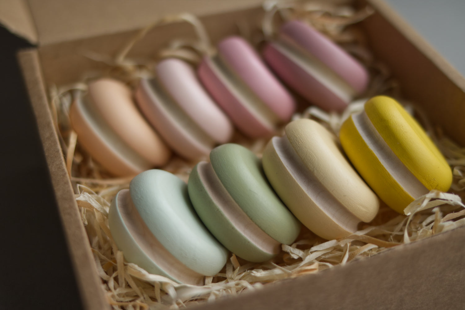 Wooden Macarons - Happy Little Folks