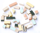Wooden building blocks - Mixed colours - Happy Little Folks