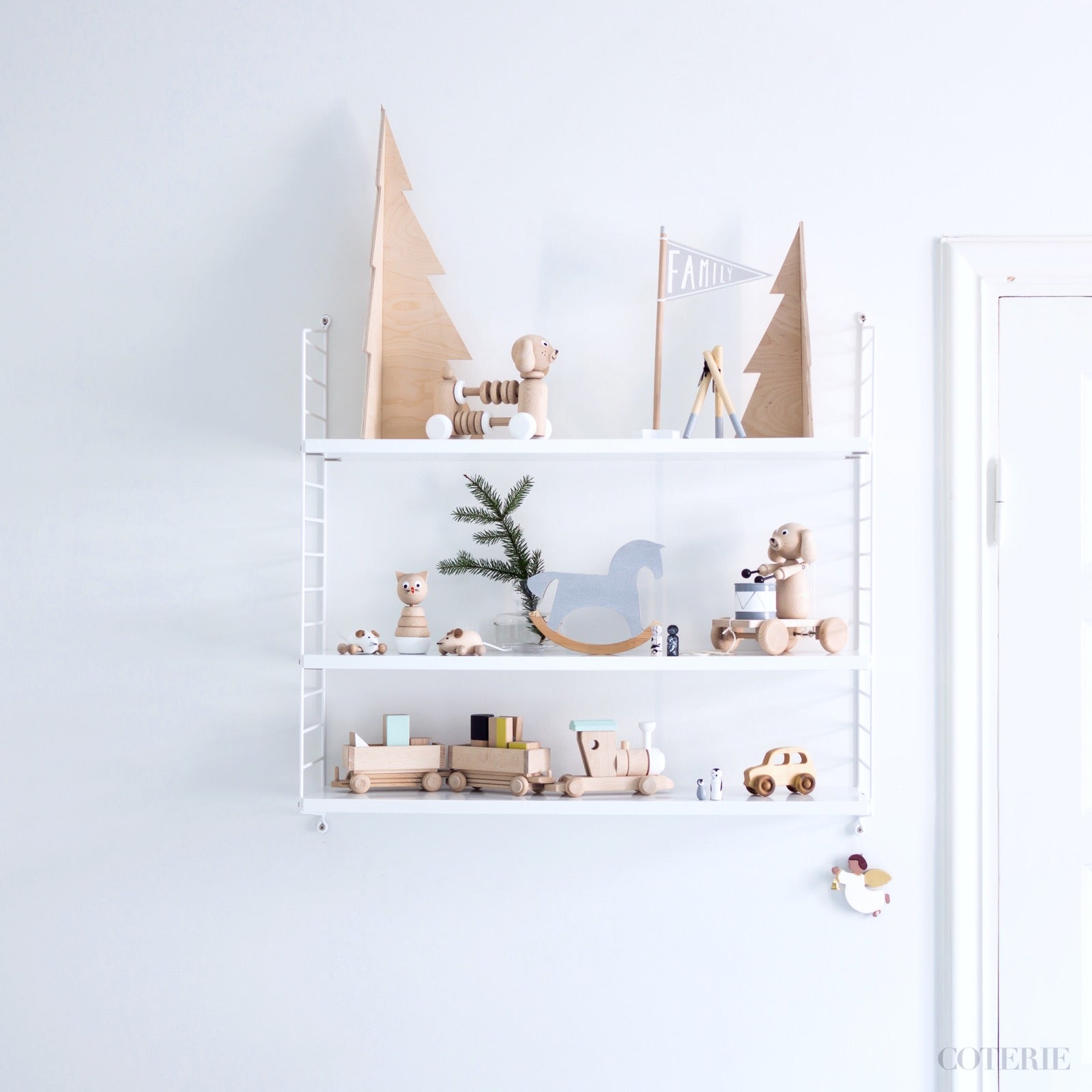 Wooden train set - custom colour choice - Happy Little Folks