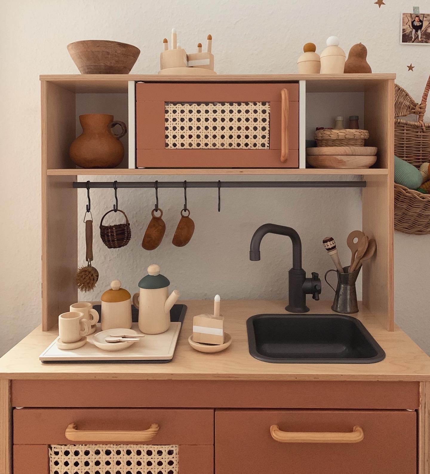 Wooden Tea Set - Custom Colour choice - Happy Little Folks