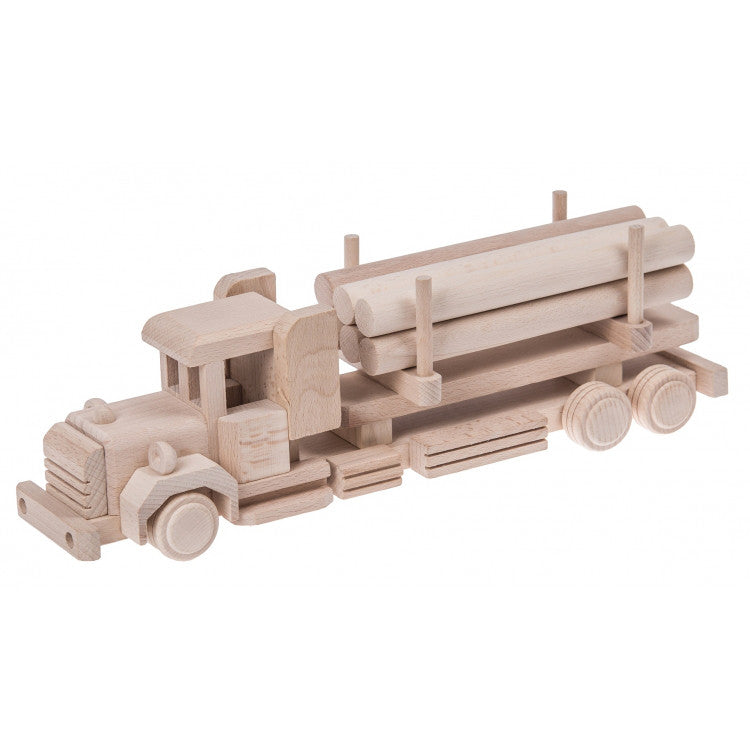 Wooden log truck 1 - Happy Little Folks