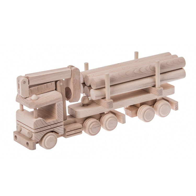 Wooden log truck 2 - Happy Little Folks
