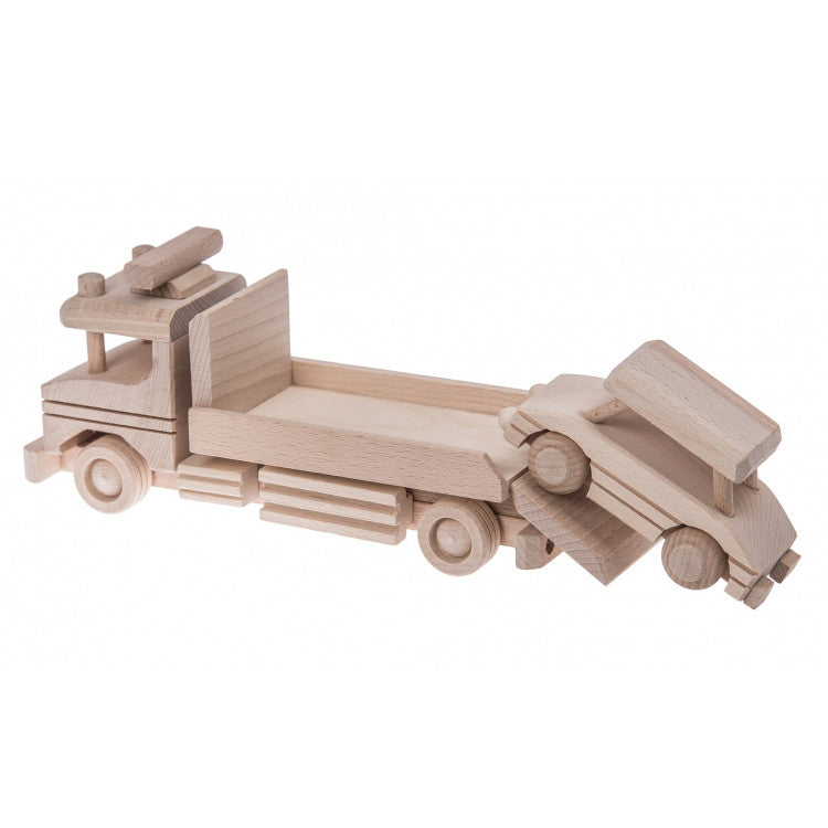 Wooden car transporter toy - Happy Little Folks