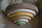 Handcrafted Wooden Rainbow Stacker in Neutral Colours