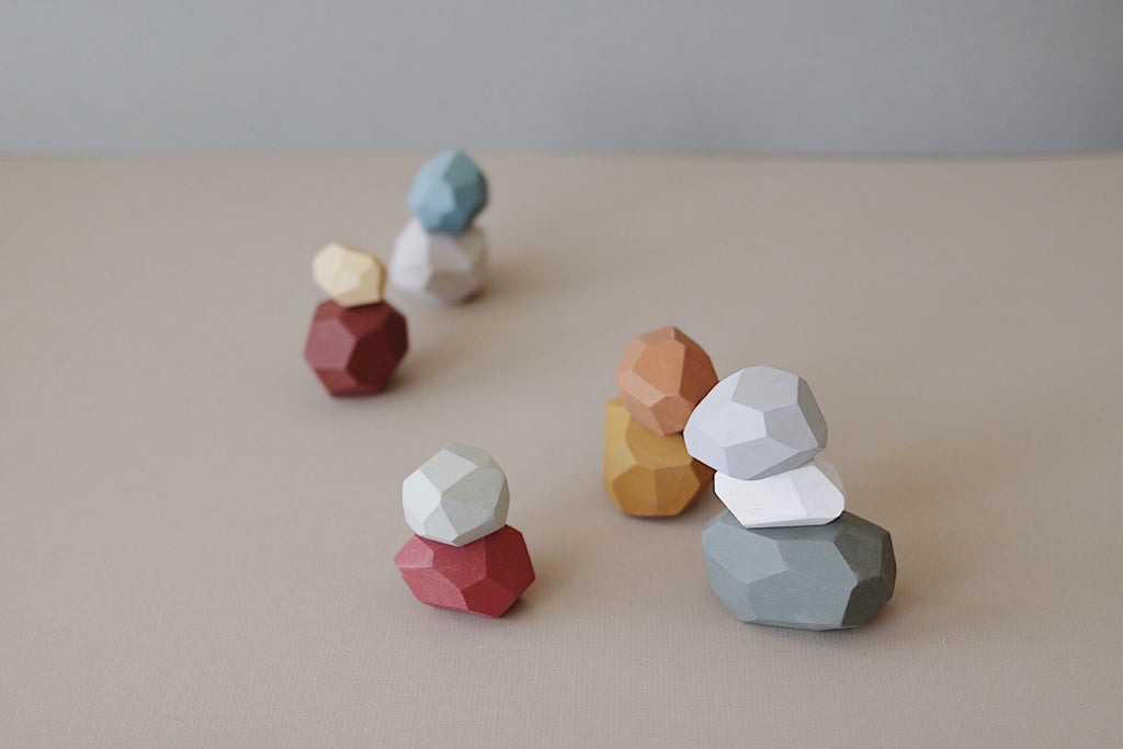 Balancing stones - Earthy colours - Happy Little Folks