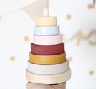 Wooden stacking pyramid - Custom colour choice - Happy Little Folks