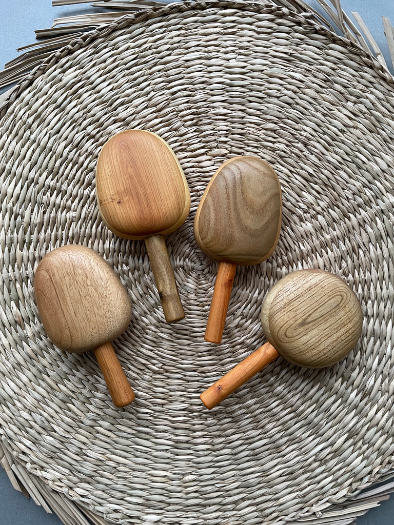 Wooden Popsicle Rattles